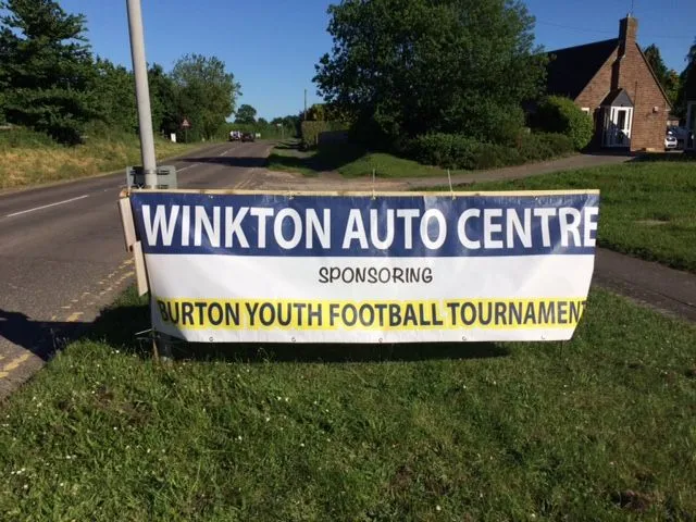 Winkton Auto Centre sponsoring Burton Youth Football Tournament